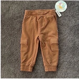 🤎New! Little Sleepies Cargo Joggers 12-18